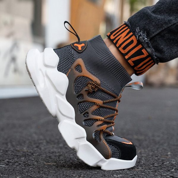 New Safety Shoes Men Indestructible Sneakers Socks Shoes Work Boots Puncture Proof Work Sneakers Safety Boots Steel Toe Shoes 6