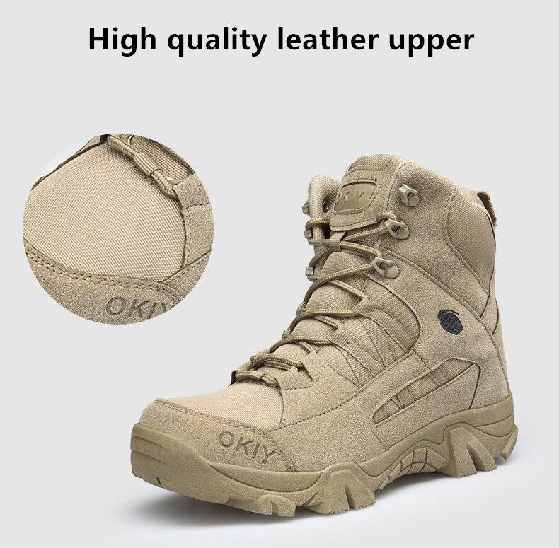 Outdoor Hiking Ankle Boots Desert Tactical Combat Boots Men-