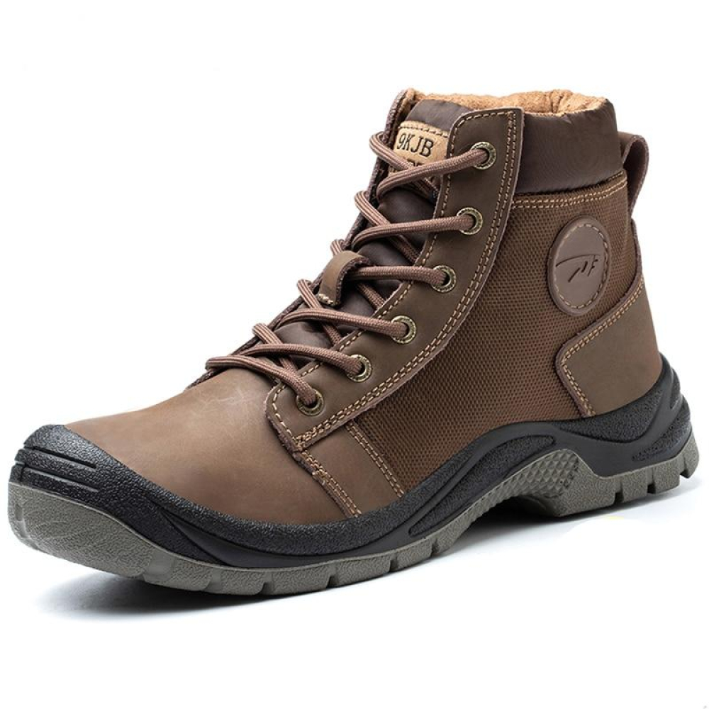 Steel Toe Boots for Men Anti-puncture Safety Shoes 