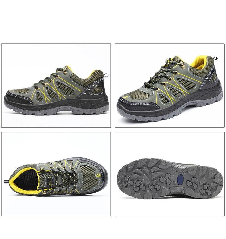 Breathable Safety Shoes Steel Toe Safety Work Sneakers 