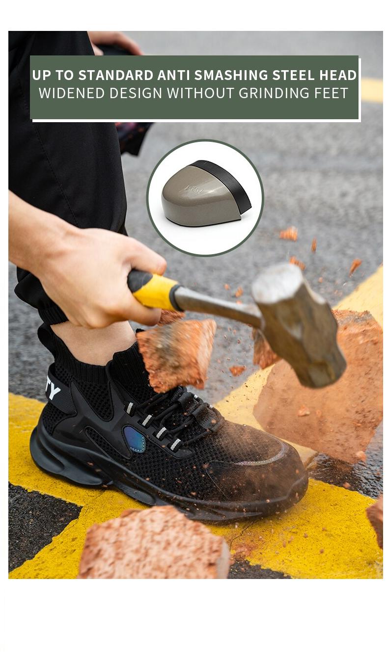 Anti-Puncture Work Safety Boots New Socks Work Boots for Men 